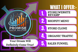 professionally clone, revamp, and redesign your shopify website or store