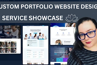 design portfolio website for photographers, videographers, musician, filmmakers