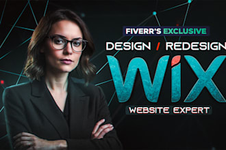 create wix website design, redesign wix website