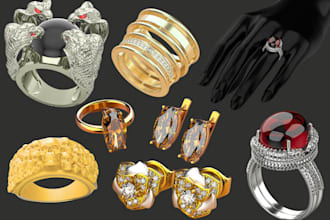 do 3d jewelry model jewelry rendering jewelry animation 3d jewelry design