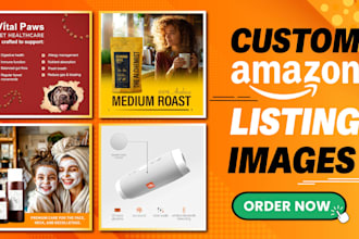 design outstanding amazon listing images and product photos infographics