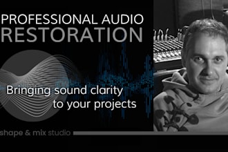 properly edit, remove unwanted sounds, fix, restore your audio or video audio