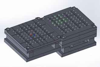 design 3d models of plastic product, injection mold of the product
