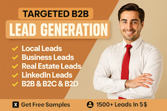 do b2b lead generation, business leads, linkedin leads and email list building