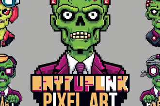 create nft art pixel collection for you