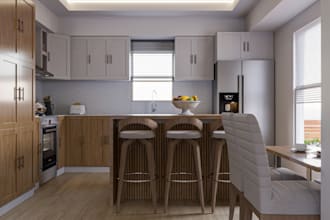 create realistic 3d rendering for your kitchen design