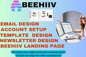 setup beehiiv account beehiiv newsletter design email design beehive landing pag
