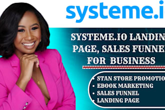 do stan store promotion, ebook, online course maketing, systeme io sales funnel