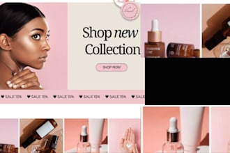 design skincare shopify store skincare shopify website