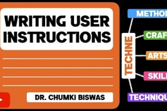 do technical writing on cyber security, user guide, instructions