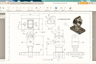 do mech drawings, 3d modeling in fusion 360, fea and thermal analysis on ansys