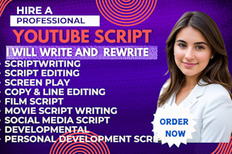 video script writer true crime sport highlights motivational reel cash cow