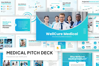 design professional powerpoint presentation business pitch desk medical slides