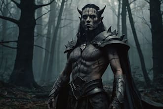 draw fantasy or horror character illustration