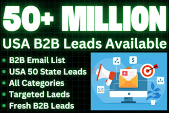 do b2b lead generation, 50 million usa state wise business email list