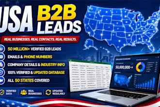 do b2b lead generation, 50 million usa state wise business email list