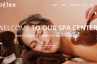 create a barbers shop website for barbers, spa , salon, tattoo, fitness website
