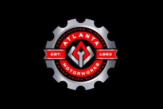 design powerful auto repair shop logo