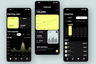 develop budget tracking app, expenses tracker app,  personal finance