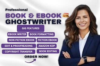 do KDP ebook ghostwriter book editing proofread nonfiction writer book editor