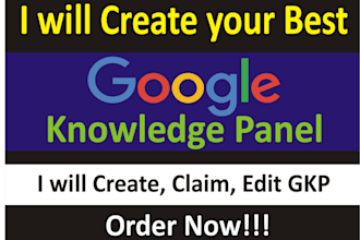 create approved verified google knowledge panel knowledge graph local seo