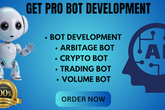 create crypto trading bot, arbitrage bot development for trading profit