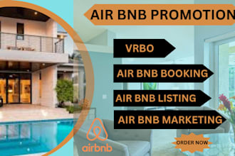 do airbnb promotion, vrbo listings with advanced marketing and optimization