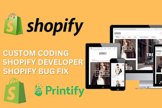 fix shopify site bugs customize shopify store develop custom shopify liquid code