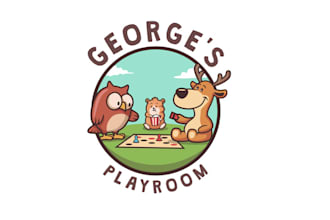 design children board game center logo