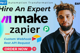make come automation zapier integration custom api, make com scenario workflow
