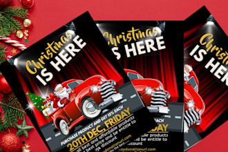 design christmas black friday sales marketing products flyer