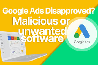 fix disapproved ads in google ads for malicious, compromised site, policy