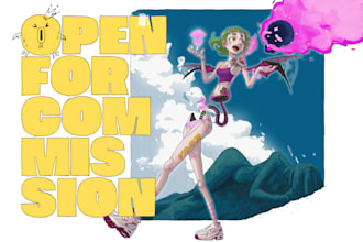 draw your original character, concept art or fanart  for you