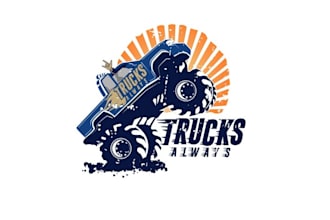 design unique truck owners drool logo