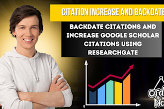 backdate citations and increase google scholar citations using researchgate