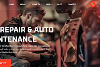 auto detailing, car detailing, auto repair, car wash website