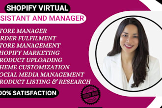 be your expert shopify virtual assistant product upload store management SEO