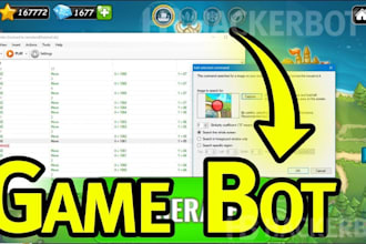 build discord game bot, cheated bot, mmorpg bot, farm bot, python game bot