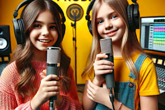 record professional children female ukrainian voiceover