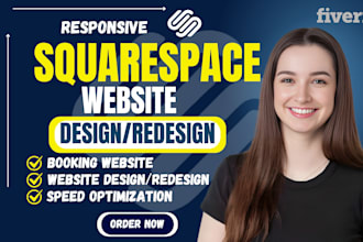 build squarespace website, design or redesign squarespace website development