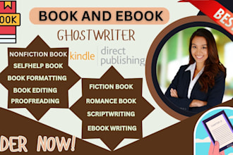 write podcast and youtube script true crime, horror thriller romance ghostwriter