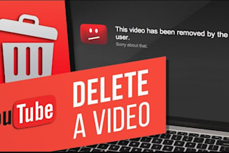 delete negative youtube channel, remove negative links and video permanently