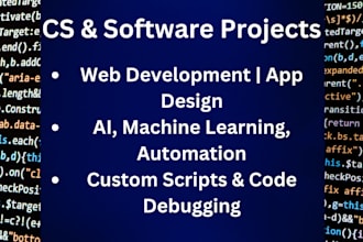 assist with computer science and software engineering projects