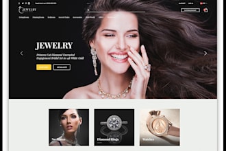design shopify jewelry website, hair extension shopify website, beauty website