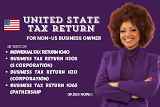 provide and file your us tax return, individual business 1120 1040 1065 1120s