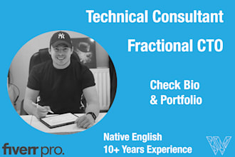 be a technical consultant or fractional cto on your project