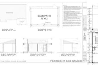 draft city permit blueprints, mep, framing plans, foundation, structural drawing