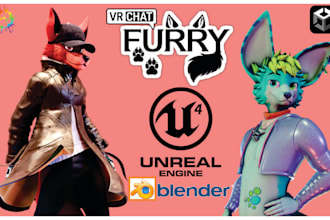 create a custom vrchat avatar, furry nsfw vrchat avatar, vtuber