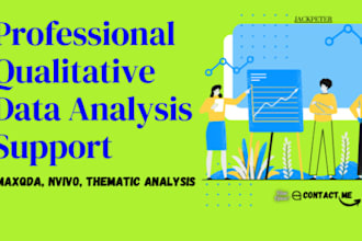 provide expert qualitative data analysis support