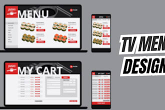 do amazing static tv digital menu screen menu print menu animated menu tv menus